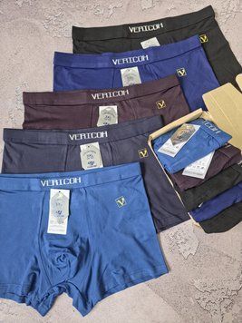 Чоловічі труси боксери набір 4шт розміри від 2XL до 4XL верикон VERICOH чоловіча білизна M1293 фото